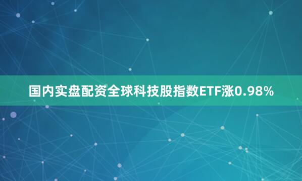 国内实盘配资全球科技股指数ETF涨0.98%