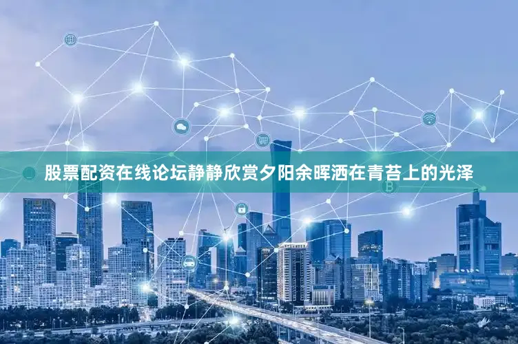 股票配资在线论坛静静欣赏夕阳余晖洒在青苔上的光泽