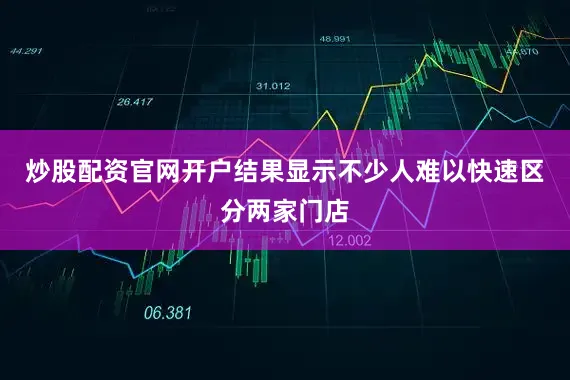 炒股配资官网开户结果显示不少人难以快速区分两家门店